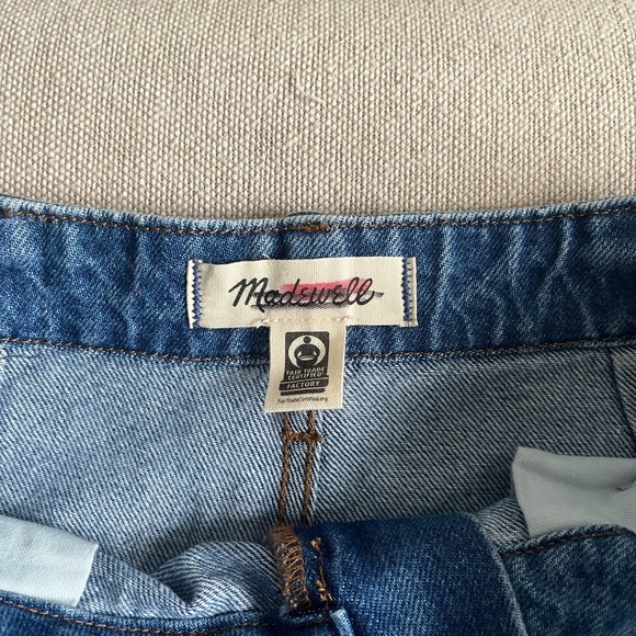 NWT! MADEWELL Wide-Sweep Denim Trousers in Dowe Wash Size 25 - Picture 5 of 7